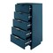 Manhattan Comfort Granville Tall 23.62 Narrow Dresser in Midnight Blue DR-5004 - alternate 10